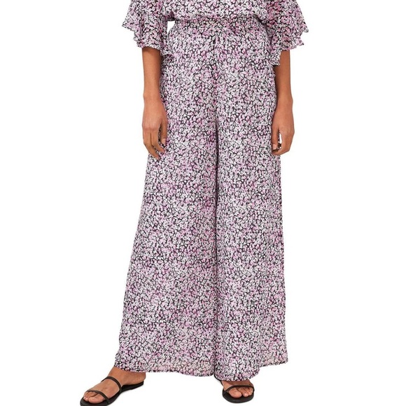 Riley & Rae High Rise Floral Wide Leg Pants